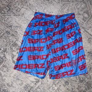 Spiderz Tournament Shorts Mens L jersey pockets Sports Spider Print